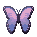 Twilight butterfly brooch badge.png