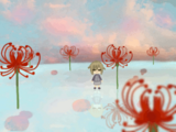 #176 - "Red Spider Lily", by 日陰 - When turning the Red Lily Lake upside down.