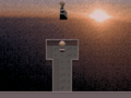 A somewhat pixelated sunset