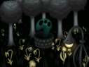 "Lord of the Well" - Old Wallpaper #245, unlocked by meeting the creature in the well in the Abandoned Apartments.