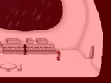 The Spaceship Crash event, with Masada panicking at his piano.