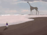 #576 - "Realistic Beach", by AkioWasabi - Enter the area with the giant giraffe creature in Realistic Beach for the first time.