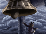 #568 - "忘れられた鐘の音", by 月見城 灯 - After ringing the bell using the Wolf effect in Forgotten Megalopolis