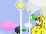 #347 - "Shelter from the Rain", by 時斗静刃 - Enter Lotus Park for the first time.