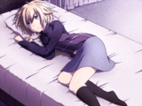 #93 - "Dokokano Night B", by にゃー - After laying in Urotsuki's bed in the dreamworld.