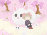 #615 - "bunny dreams", by renami - Equip the Bunny Ears effect in Sakura Forest.