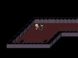 One of the two-faced plants and the stairs to Topdown Dungeon