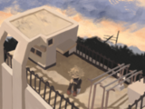 #750 - "Rooftops and traincars ", by renami - Enter the Sunset Rooftops in Wooded Lakeside A.
