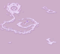 Map of the Pink Sea in version 0.07, only connected to the igloo in Snow World.
