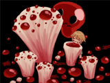 #557 - "出血キノコ", by 小可 - Enter the Bleeding Mushrom Garden for the first time.