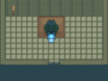 The shadowy figure's ranine form, revealed by the room lighting up if certain switches have been flipped on.