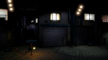 Madotsuki in a dark alley.