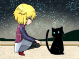 #274 - "Stargazing Rooftop and the Cat", by 瓶詰ざくろ - Interact with the cat in the rooftops of Techno Condominium.