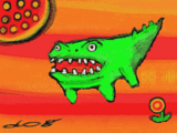 #12 - "Crocodile Dog", by yuanshang - After going to the "Green Monster Party" in Garden World.