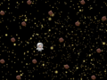 The asteroid field.